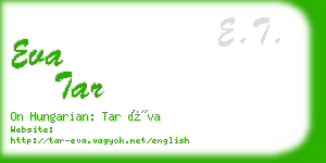 eva tar business card